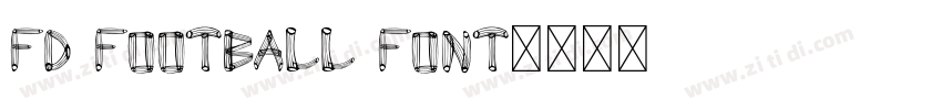 FD Football Font字体转换
